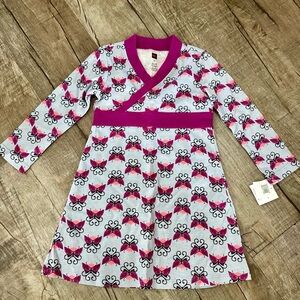 NWT Nordstrom Tea Collection Beitiris Wrap Neck Dress | Girls Size 3